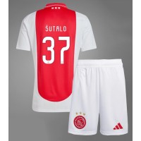 Ajax Josip Sutalo #37 Hjemme Trøje Børn 2024-25 Kortærmet (+ Korte bukser)